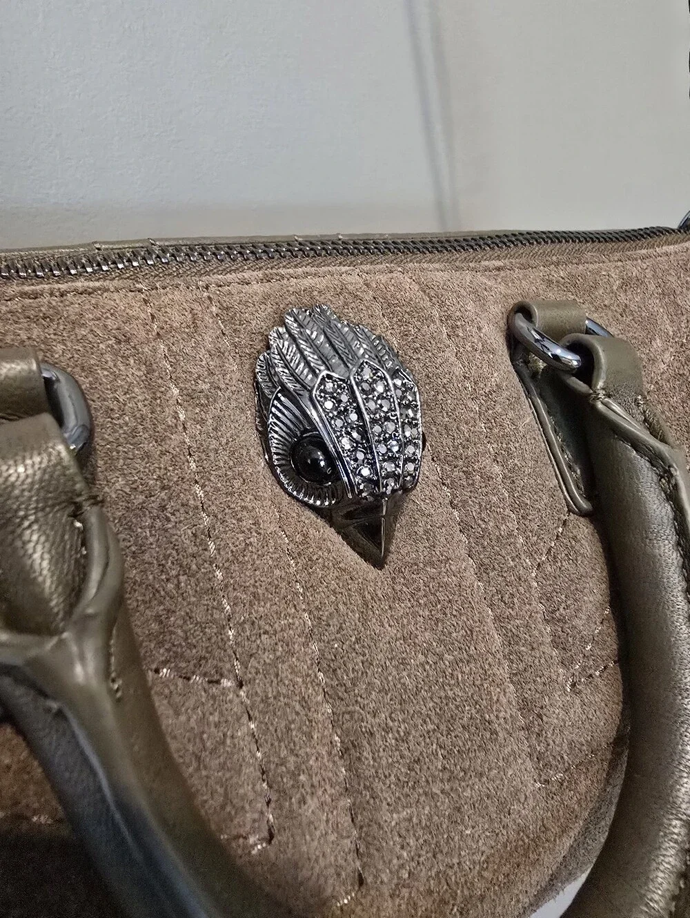 Kurt Geiger Quilted Barrel Bag